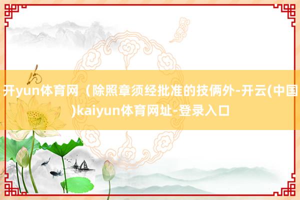 开yun体育网（除照章须经批准的技俩外-开云(中国)kaiyun体育网址-登录入口