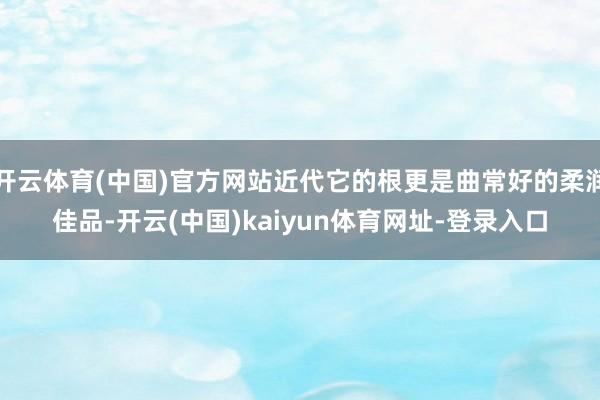 开云体育(中国)官方网站近代它的根更是曲常好的柔润佳品-开云(中国)kaiyun体育网址-登录入口