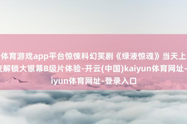 体育游戏app平台惊悚科幻笑剧《绿液惊魂》当天上映 和损友解锁大银幕B级片体验-开云(中国)kaiyun体育网址-登录入口