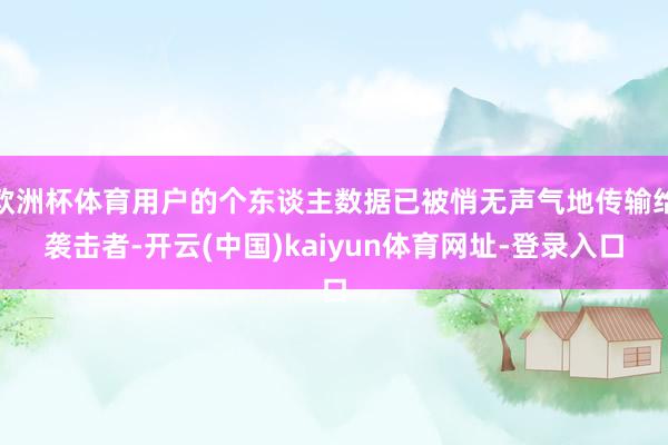 欧洲杯体育用户的个东谈主数据已被悄无声气地传输给袭击者-开云(中国)kaiyun体育网址-登录入口