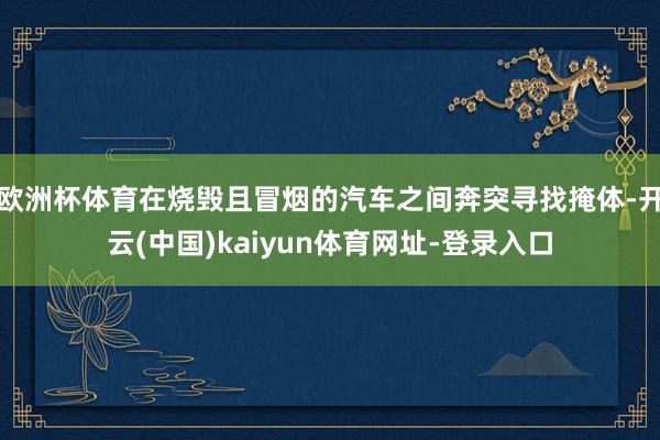 欧洲杯体育在烧毁且冒烟的汽车之间奔突寻找掩体-开云(中国)kaiyun体育网址-登录入口