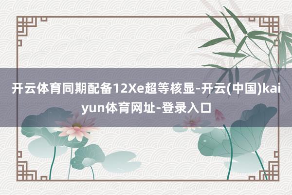 开云体育同期配备12Xe超等核显-开云(中国)kaiyun体育网址-登录入口